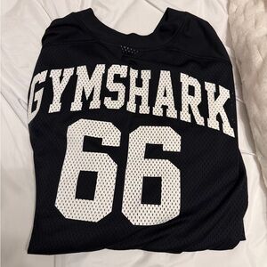 Gymshark Black and White Mesh Top